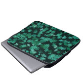 Blaue Gänseblümchen Laptopschutzhülle (Vorne Knopf)