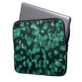 Blaue Gänseblümchen Laptopschutzhülle (Vorderseite Links)