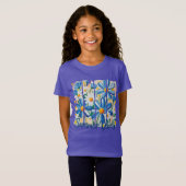 Blaue Gänseblümchen   T-Shirt (Vorne ganz)