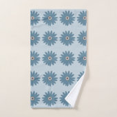 Blaue Gänseblume Badhandtuch Set (Handtuch)