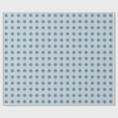 Blaue Gänseblume Geschenkpapier (Flach)