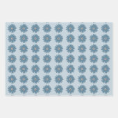 Blaue Gänseblume Geschenkpapier Set (Vorderseite 2)