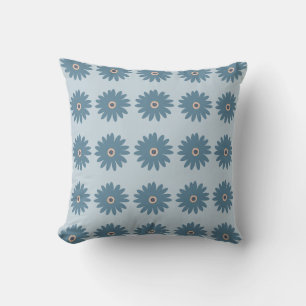 Blaue Gänseblume Kissen