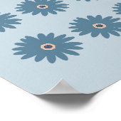Blaue Gänseblume Poster (Ecke)