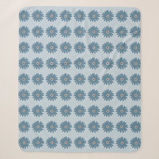 Blaue Gänseblume Sherpadecke (Vorderseite)