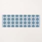 Blaue Gänseblume Yogamatte (Vorderseite (Horizontal))
