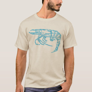 Blaue Garnele T-Shirt