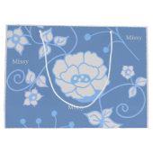 Blaue Gartengroße Geschenktüte (Rückseite)