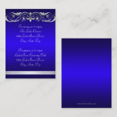 Blaue Gast Info-Visitenkarte Großherzogin- Visitenkarte (Vorne/Hinten)