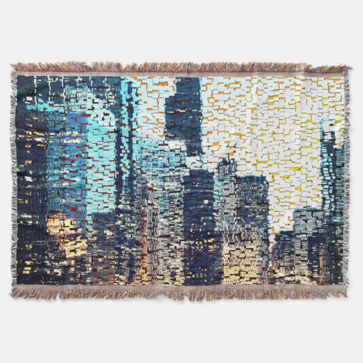 Blaue Gebäude im Mosaikstil mit Relief Decke (Vorderseite)