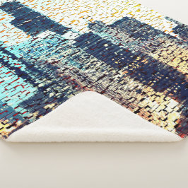 Blaue Gebäude im Mosaikstil mit Relief Sherpadecke