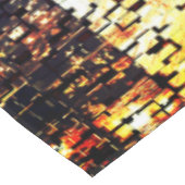 Blaue Gebäude im Mosaikstil mit Relief Tischdecke (Schrägansicht)