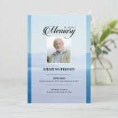 Blaue Gebetskarte (Stehend Vorderseite)