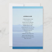 Blaue Gebetskarte (Rückseite)