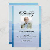 Blaue Gebetskarte (Vorne/Hinten)