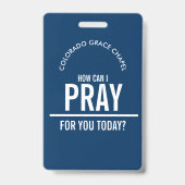 Blaue Gebetskirche der Marine ehrenamtlich am Abze Ausweis (Vorderseite)