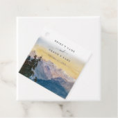 Blaue Gebirge Pine Wedding Geschenkanhänger (Beispiel)