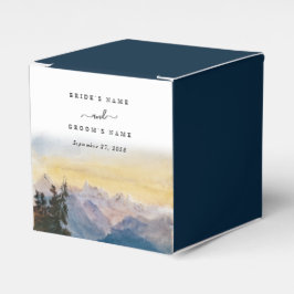 Blaue Gebirge Pine Wedding Geschenkschachtel