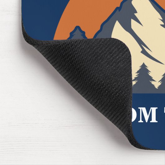 Blaue Gebirgsschlupfkabine Mousepad (Ecke)