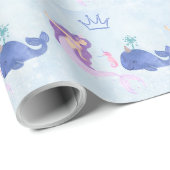 Blaue Geburtstagseinladung Geschenkpapier (Rolleneckpunkt)