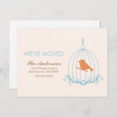 Blaue Geburtstagskurse Ankündigungspostkarte (Vorne/Hinten)