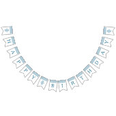 Blaue Geburtstagsparty mit griechischen Elementen Wimpelkette (Alle)