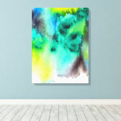 Blaue Gefärbte Krawatte aus grünem Marmor Leinwanddruck (Insitu (Holzboden))