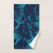Blaue Gefärbte Krawatte Badhandtuch Set (Handtuch)