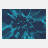 Blaue Gefärbte Krawatte Geschenkpapier Set (Vorderseite 2)