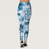 Blaue Gefärbte Krawatte Leggings (Rückseite)
