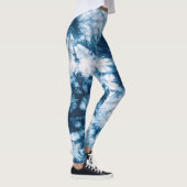 Blaue Gefärbte Krawatte Leggings (Rechts)