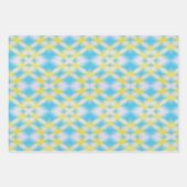 Blaue Gefärbte Krawatte Muster Geschenkpapier Set (Vorderseite 2)