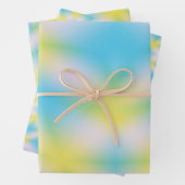 Blaue Gefärbte Krawatte Muster Geschenkpapier Set (Beispiel)