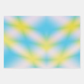 Blaue Gefärbte Krawatte Muster Geschenkpapier Set (Vorderseite)