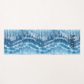 Blaue Gefärbte Krawatte Yogamatte (Vorderseite (Horizontal))