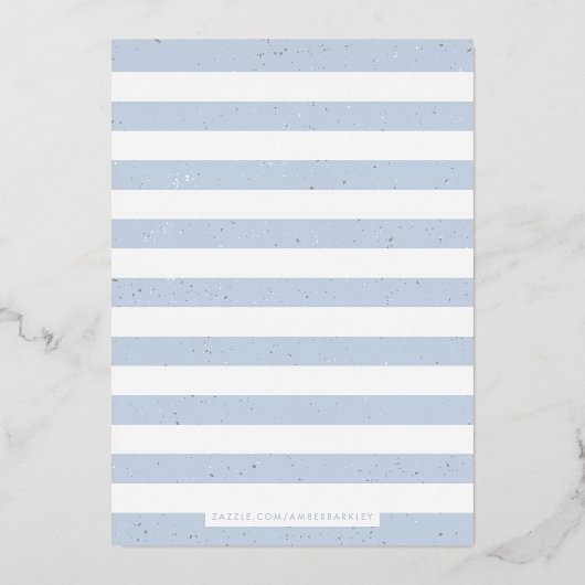 Blaue gefleckte Eierjagd Party Einladung (Rückseite)