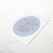 Blaue gefleckte Eierjagd Party Einladung (Gedreht)