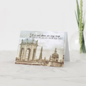 BLAUE GEGEN BLAUE Grußkarte Dankeskarte (Vorderseite)