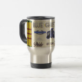 Blaue Geist-Blueszeichen-Tasse Reisebecher (Vorderseite Links)