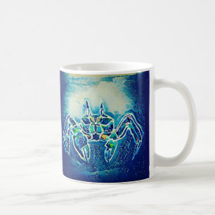 Blaue Geist-Krabben-Tasse Kaffeetasse