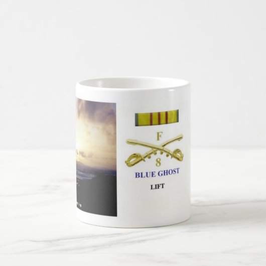 Blaue Geist-Züge - Aufzug Kaffeetasse (Mittel)