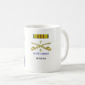 Blaue Geist-Züge - Pfadfinder Kaffeetasse (VorderseiteRechts)