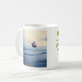 Blaue Geist-Züge - Pfadfinder Kaffeetasse (Vorderseite Links)