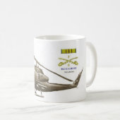 Blaue Geist-Züge - Waffen Kaffeetasse (VorderseiteRechts)