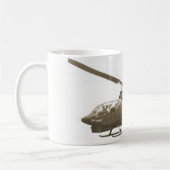 Blaue Geist-Züge - Waffen Kaffeetasse (Links)