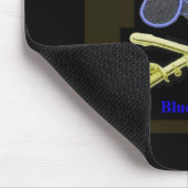 Blaue GeistMausunterlage Mousepad (Ecke)