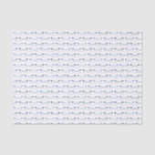 Blaue gekreuzte Oartensportarten Seidenpapier (Vorderseite)