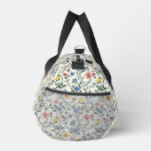 Blaue Gelbe Aquarell-Wildblume Duffle Bag (Rechts)