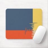 Blaue Gelbe Creme Mousepad (Mit Mouse)