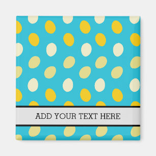 Blaue, gelbe Eier Bird Nests Nature Magnet